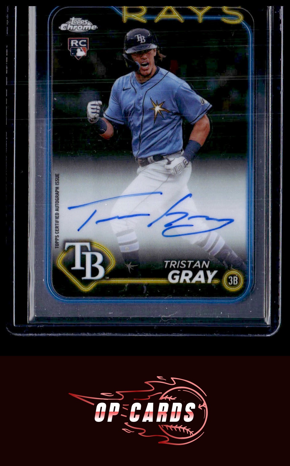 Tristan Gray 2024 Topps Chrome #RA-TGR Rookie Autographs , Free Shipping