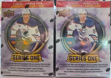 Upper Deck 2025-26 SERIES ONE Mega Box x2 Wal-Mart Exclusive
