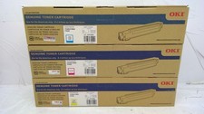 Genuine OKI C9600/C9800  Color Set M,Y,C  Toner 42918983 42918982 42918981