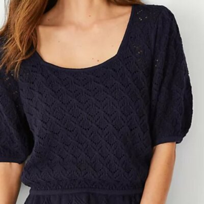 ★RONRON★ PUFF SLEEVE RUFFLE KNIT KNITWEAR - RONRON 론론