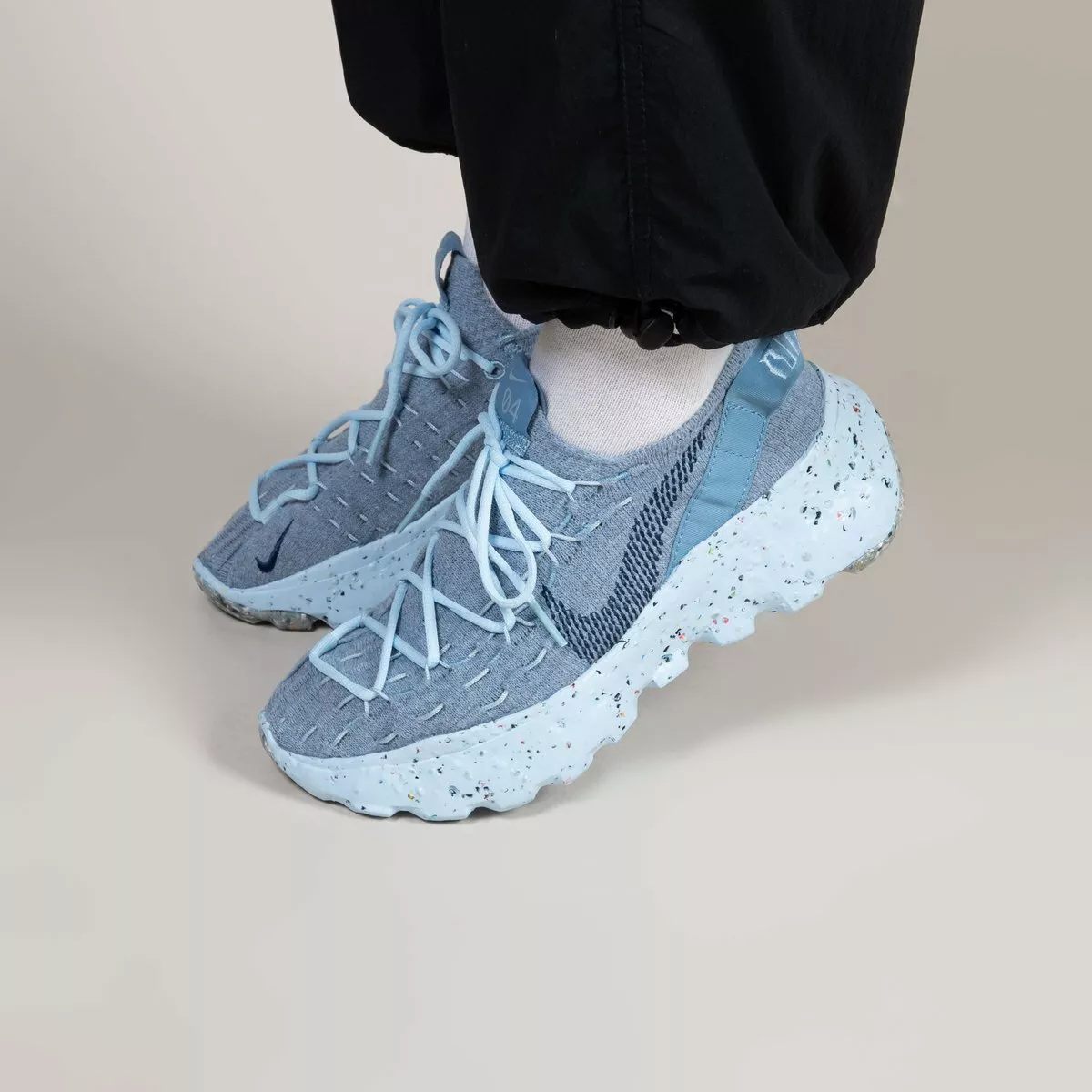 Nike Space Hippie 04 Women's CD3476-401 Chambray Blue Navy Flyknit Rare |  eBay