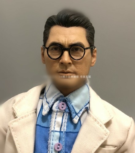 S019 1/6 Scale Men's Fashion Trendy Transparent Glasses Model for 12" Doll - Picture 2 of 4