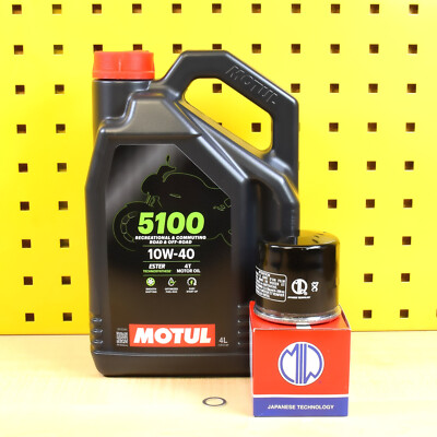 Ölwechselset Ölfilter MEIWA Motul 5100 10w40 Für: Kawasaki Z1000 ZR1000 ZRT00AA