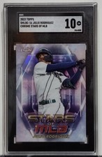 Chrome 2023 Topps Julio Rodriguez Stars of the MLB #SMLBC-16 SGC 10 GEM MINT
