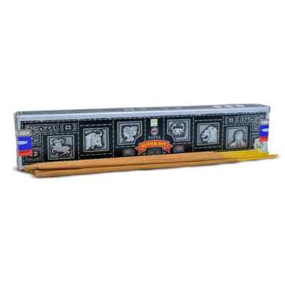Nag Champa Superhit Räucherstäbchen – 15 Gramm Packung, Handgerollt & Duftintensiv (ca. 10–12 Stäbchen)