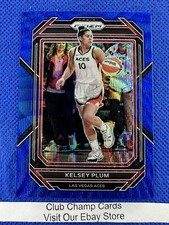2023 #4 Kelsey Plum WNBA Panini Prizm Basketball Blue Wave Prizm Aces