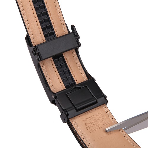 Men's Belt Slide Ratchet Belt for Men with Genuine Leather 1 3/8 Trim to Fit - Picture 25 of 79