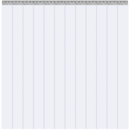 VEVOR 183x244cm Streifenvorhang Lamelle Lamellenvorhang PVC Transparent 2mm dick - Bild 11 von 12