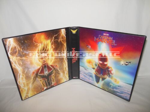Custom Made 2020 Captain Marvel Trading Card Binder Graphic Inserts - Picture 1 of 4
