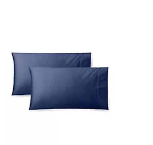 Ralph Lauren 2 Standard Dunham Sateen Pillowcases Cadet Blue 300tc