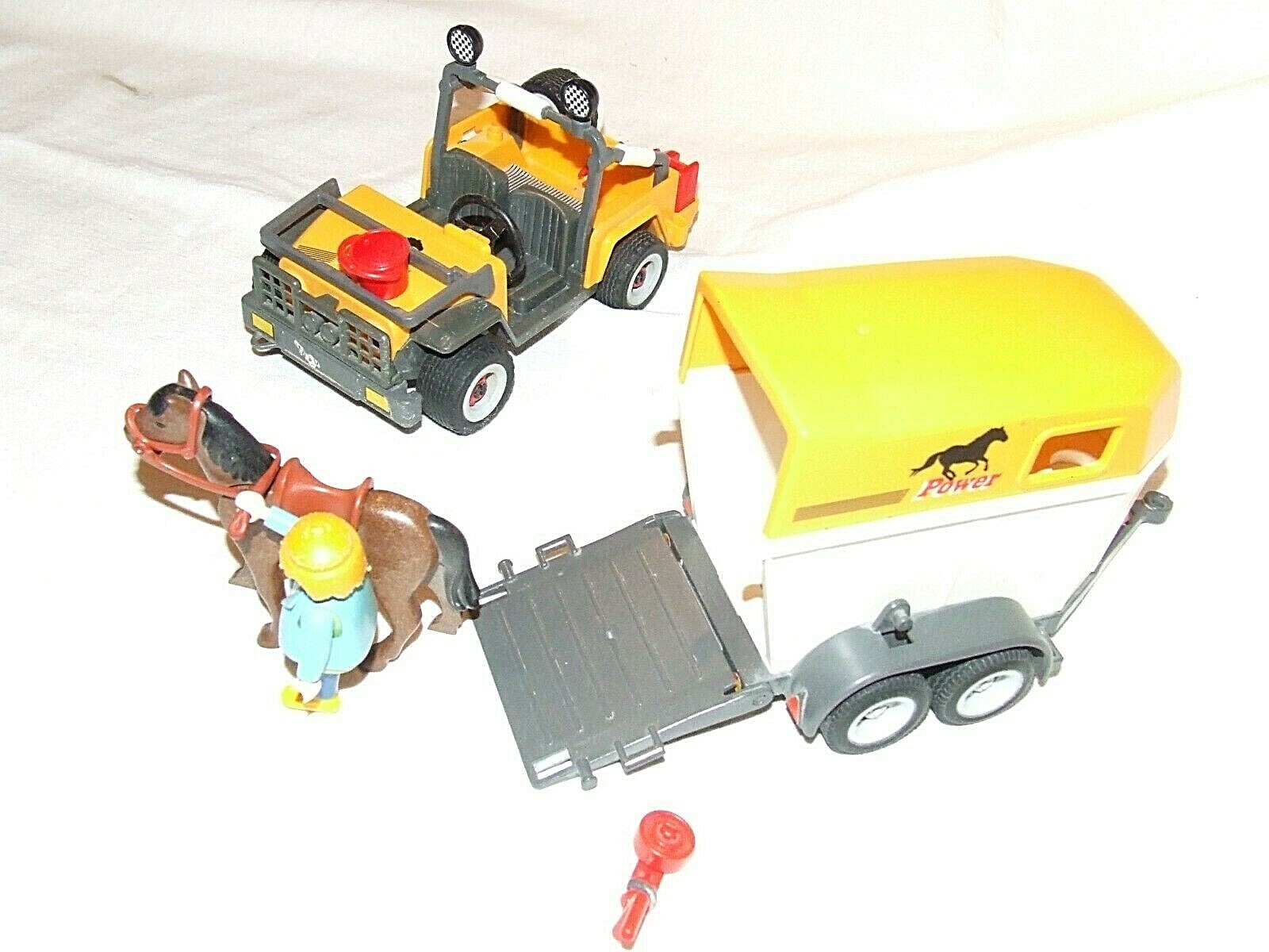 playmobil 3249 cavalière avec jeep cheval van eBay