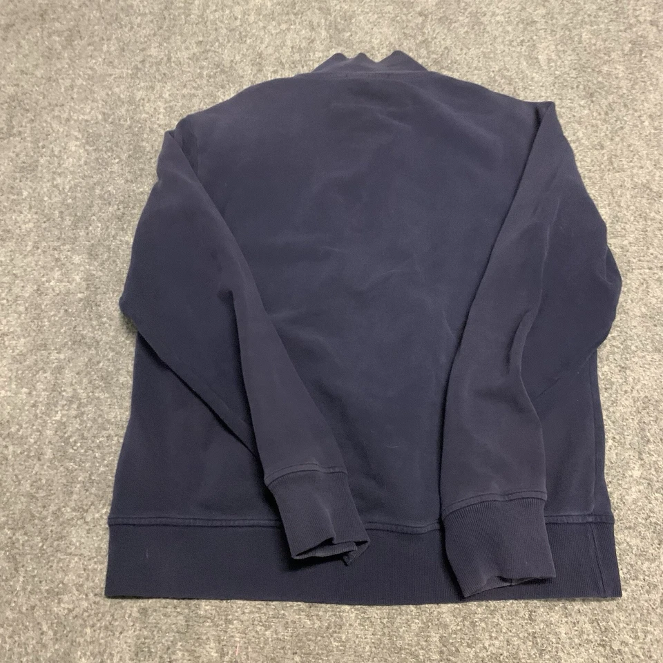 Ralph Lauren Sweater Men Medium Navy Blue Purple Label Made in Italy Quarter Zip - Image 2 of 4