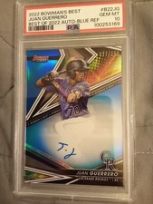 2022 Bowman Best Juan Guerrero 27/150 AUTOGRAPH BLUE #B22-JG Graded PSA 10