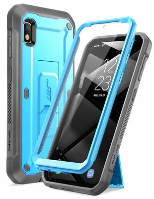SUPCASE Stand Phone Case Full-Body w/ Screen Cover For Samsung Galaxy A10e, Blue