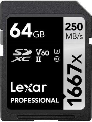 Lexar Professional 1667x SD Karte 64GB, Speicherkarte SDXC UHS-II 250 MB/s Lesen