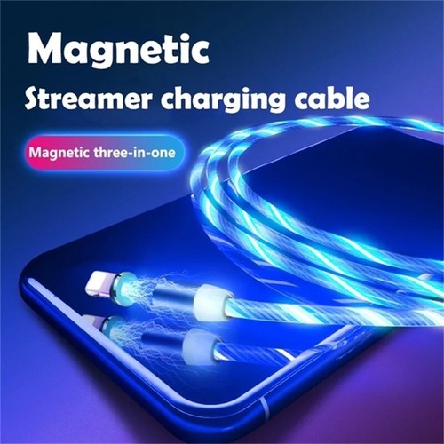 3 Cables 3.3ft/m Magnetic Charging Cable Come s with 3 tips for iPhone, Android - Picture 9 of 9
