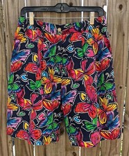 Vintage Lilly Pulitzer Sz 12 Navy/Multicolor Butterfly Corduroy Shorts