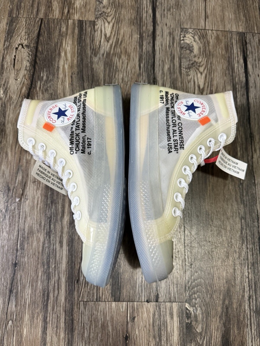 Size 6.5 Men's / 8.5 Women's - Converse Off-White x Chuck 70