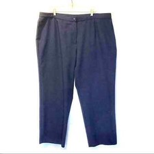 Liz Baker Pants Career Vintage Women's Navy Comfort Plus Size 22W