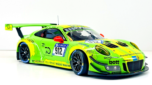 1/18 Minichamps Porsche 911 GT3 R 2018 Manthey Racing Nurburgring Winner 24H New - Picture 12 of 15