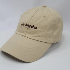 Los Angeles Cap Hat Adjustable Strapback Tan