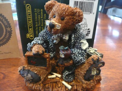 Boyds Bears ''Wilson the Perfesser'' Professor Teacher Figurine  #2222 $5.95