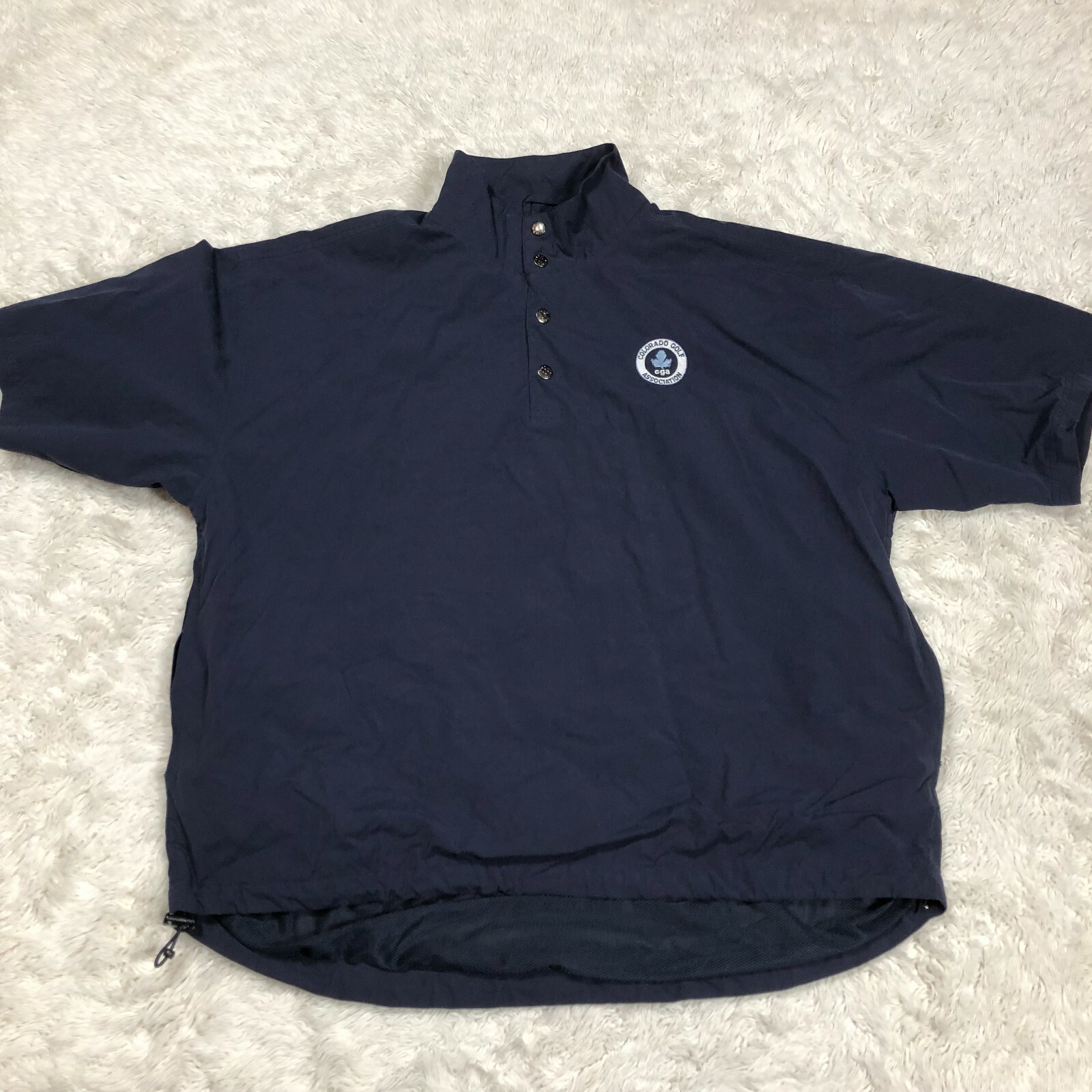 PING Collection Mens Size Larg Blue Golf Pullover Short Sleeve