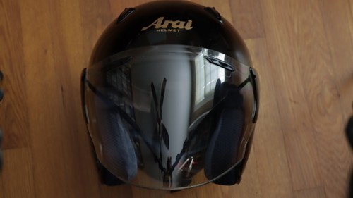Arai SZ/M Open Face Helmet Black Size XL Excellent Condition