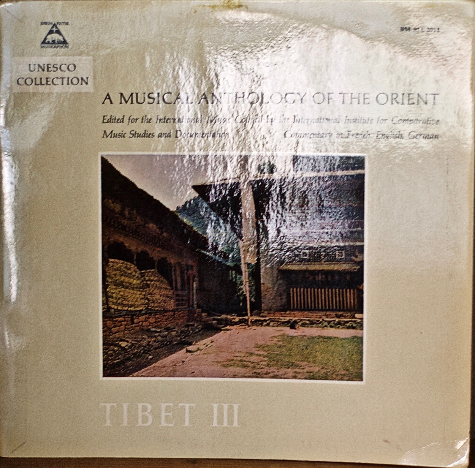 UNESCO MUSICAL ANTHOLOGY OF THE ORIENT TIBET III-NM1968?LP GERMAN IMP Buddhism