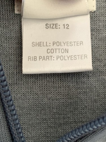 Vintage Adidas Originals Hoodie Track Jacket Womens 12 Grey Trefoil Y2K Full Zip - Picture 5 of 10