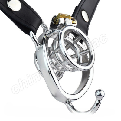 Girdle Design Metal Chastity Cage Stainless Steel Small Male Stealth Lock Device