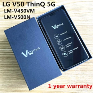 LG V50 ThinQ 5G LM-V450VM LM-V500N 128GB 16MP 5G Smartphone non verrouillé Nouveau scellé