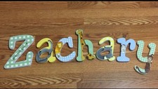 Children  s Wooden Jungle Animal Hanging Letters