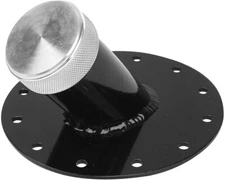 Fuel Cell Gas Tank 45 Degree 1.5" Remote Fast Fill 2.75" Filler Neck+Cap Black