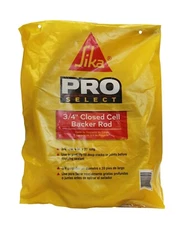 Sika-Polythylene Foam- Closed Cell Backer Rod( Gray) Flexible-3/4” Diameter X20”