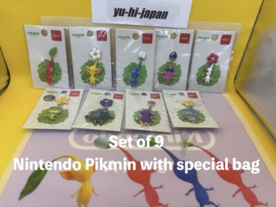 Nintendo Store Pikmin Pin Badge Complete Set of 9 Pikmin with