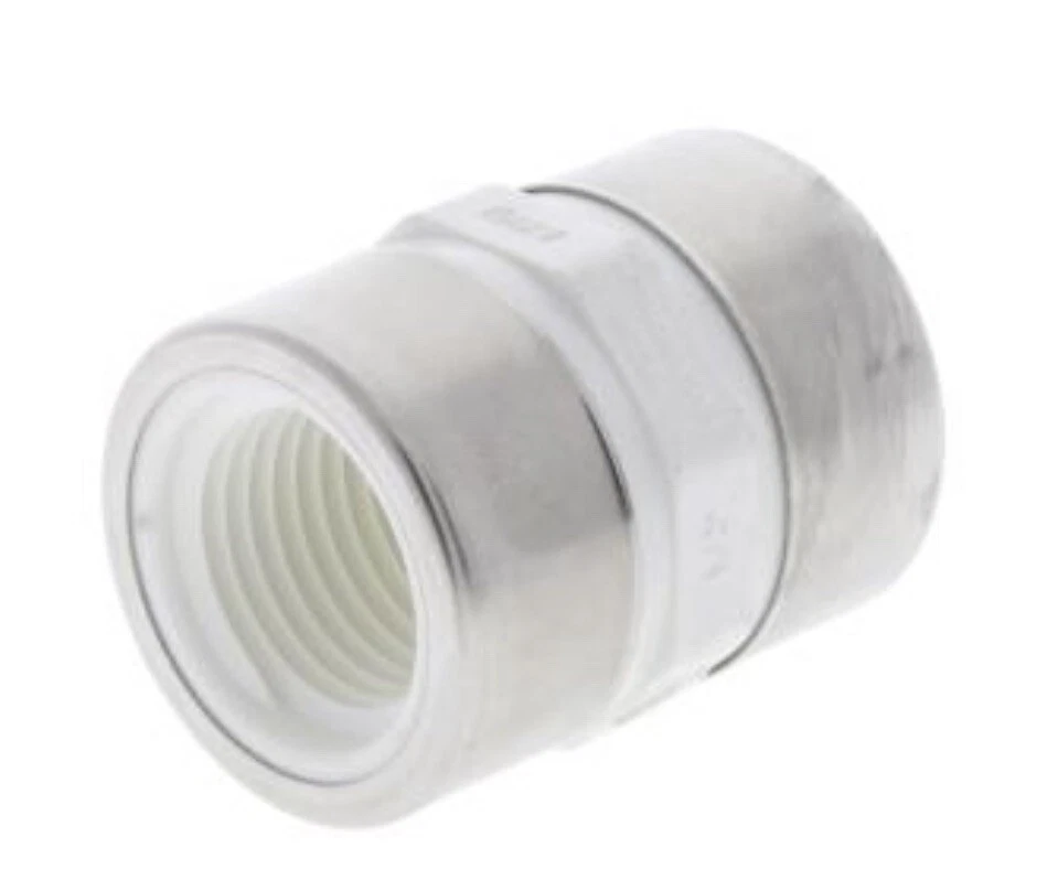 PVC Coupling w Stainless Steel Collar Sch 80 1" FNPT Plumbing Irrigation FXF - Image 3 of 4