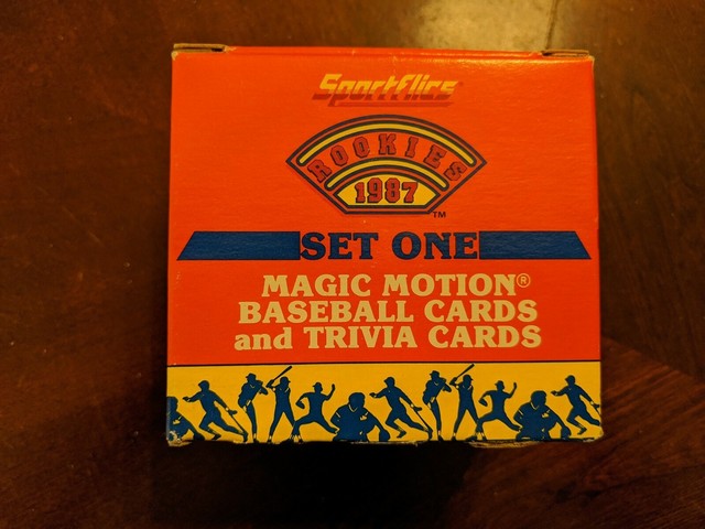 1987 Baseball Set Lot Sportflics Magic Motion Rookies Classic Cards And 