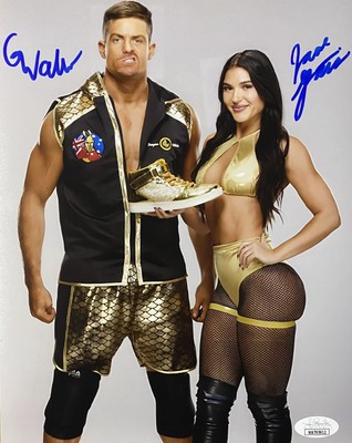 JSA Grayson Waller & Jade Gentile 8x10 PROMO Dual AUTOGRAPHED Hand Signed NXT 2