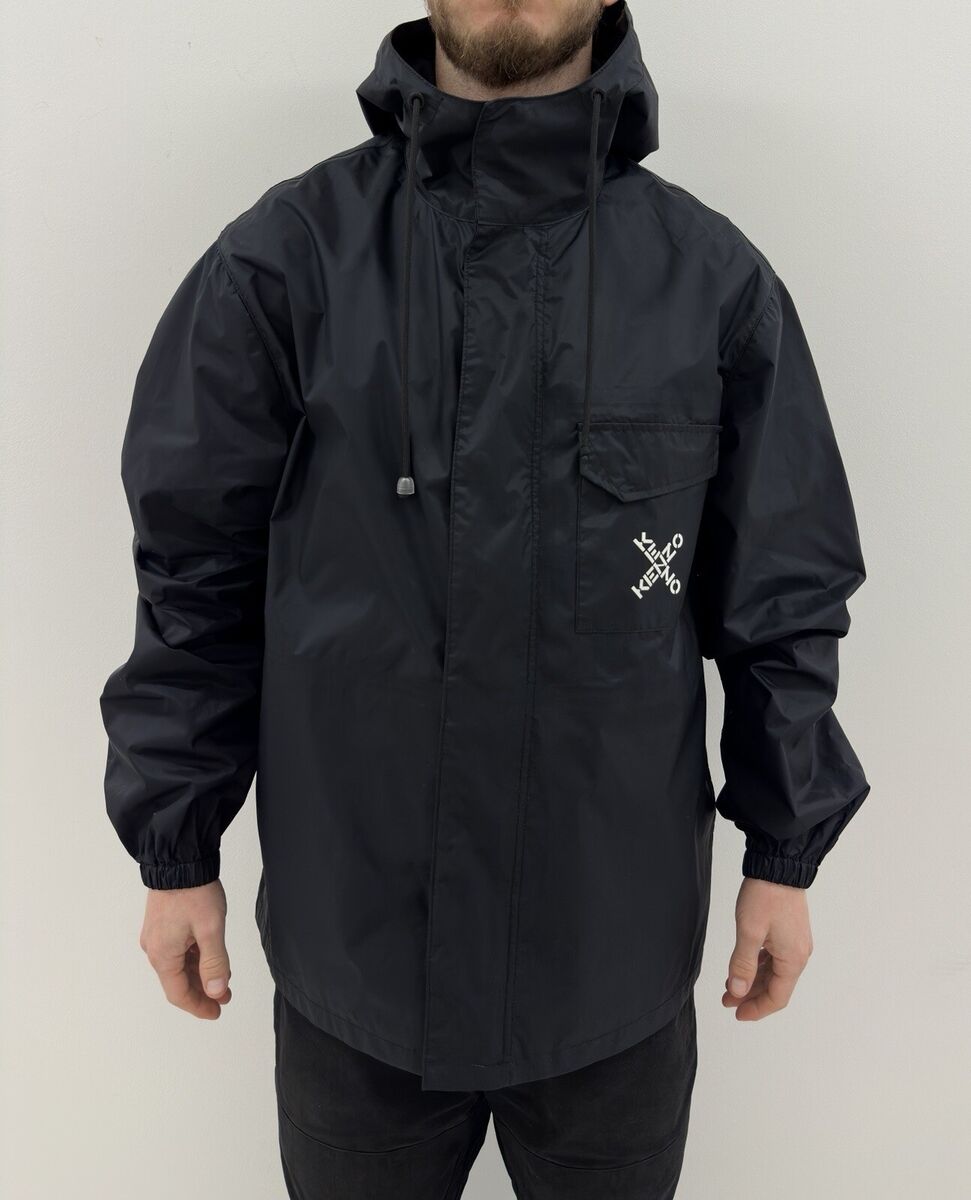 Kenzo Mens Rain Jacket Big Logo Cap size M | eBay Kenzo Mens Rain Jacket Big Logo Cap size M | eBay