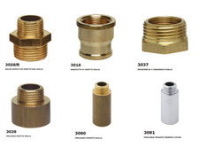 RACCORDI VARI IN OTTONE 1/4 3/8 1/2 3/4 1" NIPLEX MANICOTTO PROLUNGA RIDUZIONE