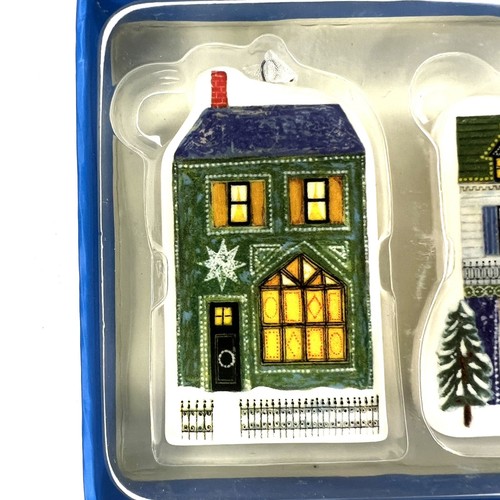 UNICEF Christmas House Ornaments Hallmark Ceramic House Christmas Tree Ornaments - Picture 2 of 6