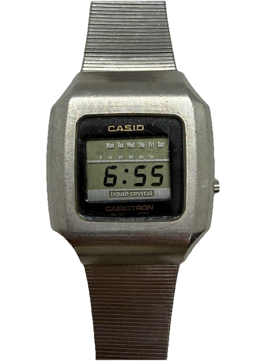RARE Vintage Casio Casiotron 04-503 Digital Quartz Watch