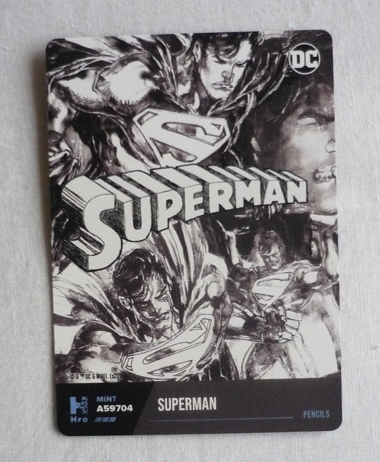 Superman Pencils DC Hybrid Trading Card A59704 - Unscanned-image