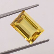 AAA 12x8 MM Natürlich Makellos Ceylon Gelb Saphir Lose Baguette Edelstein Cut