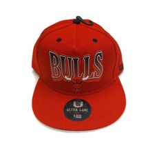 NBA Chicago Bulls Snapback Hat Cap Red Mens One Size Fits Most Ultra Game