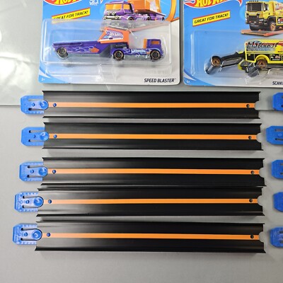 Hot Wheels Track Trucks Haulers Semi-Trucks LOT OF 8 Diecast
