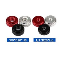 1/4-20 3/8-16 Knurled Thumb Nuts Thin/High Type Aluminum Alloy Hand Grip Knob