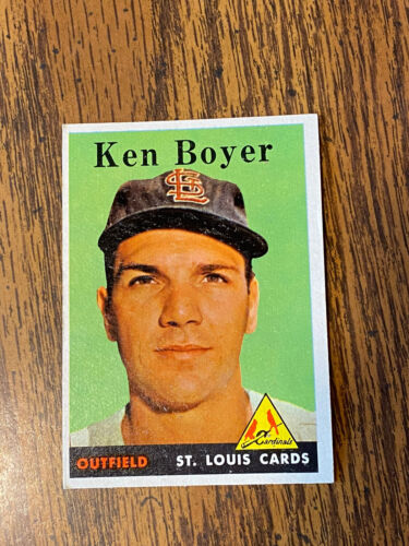 1958 TOPPS KEN BOYER # 350 Excellent