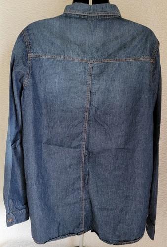 Mossimo Supply Co Womens Shirt Top Blouse Size XL X Large Blue - Picture 24 of 24